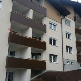 Stahlverkleidung von Balkon